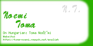 noemi toma business card